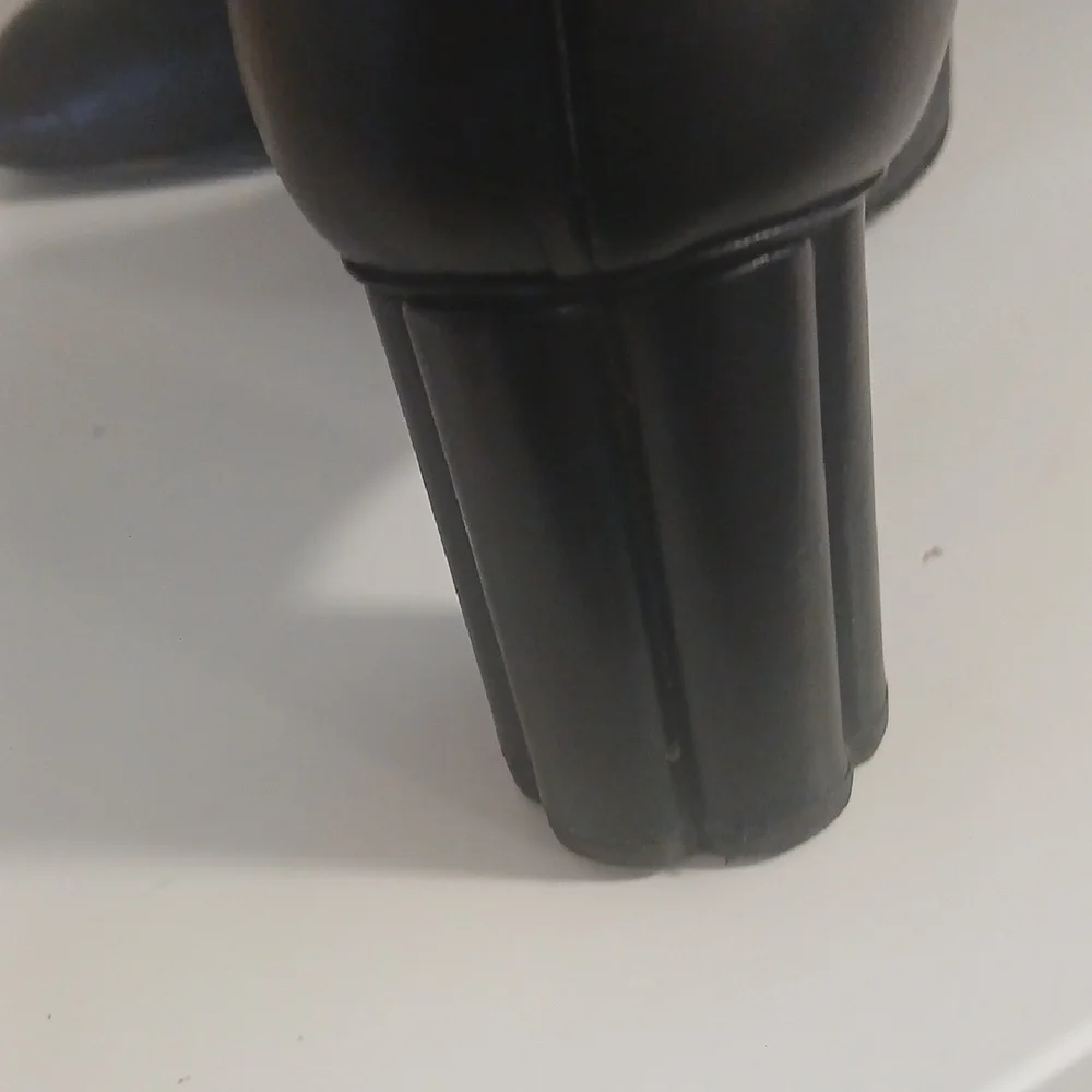Salvatore Ferragamo Black Ankle‎ Booties with Gold Zipper